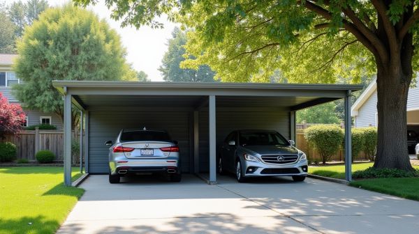 Protéger vos véhicules avec un carport double adapté à vos besoins
